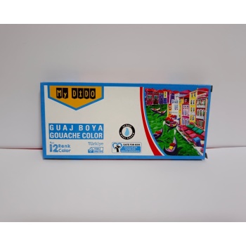 Guaj Boya 12 Renk Tüp