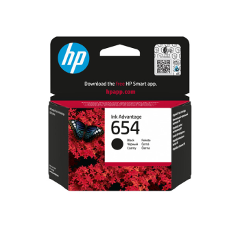 HP 7FP39UE Black Original Ink Advantage Kartş(654)