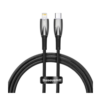 Baseus Glimmer Series Type C-Lightning 20W 1M Kablo - Siyah