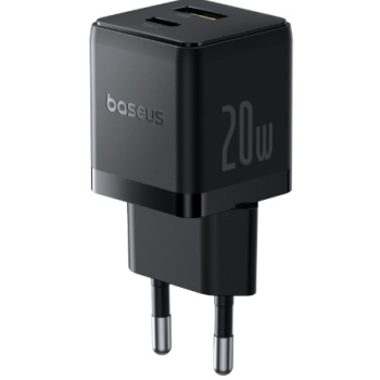 Baseus Palm Fast USB-C 20W Şarj Cihazı Siyah