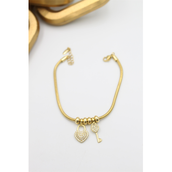 Kalp Xuping Bileklik - Altın