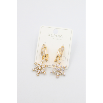 Kar Tanesi Küpe - Altın