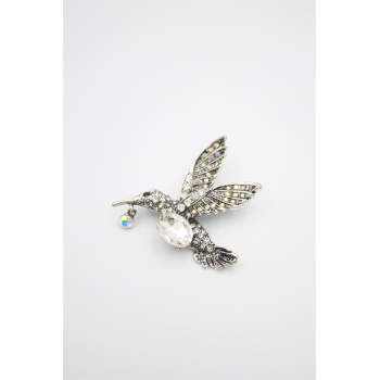 Kuş Broş - Gümüş