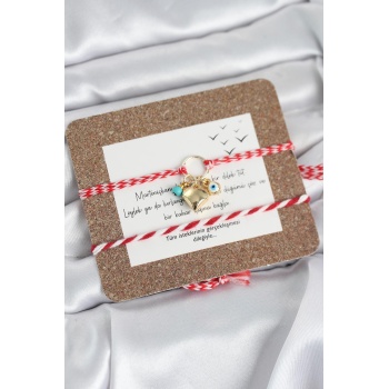 Marteniçka Bileklik 2li Kalp ve Nazalı Model - Lisinya