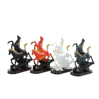 Polyester 2li Şahlanmış At Figürü Alk1626 - Lisinya