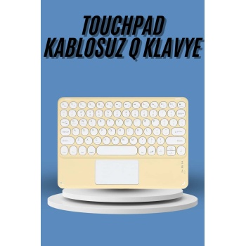 Touchpad Tüm Cihazlara Uyumlu Bluetooth Klavye Touchpad Slim Kablosuz Wifi Q Klavye - Lisinya