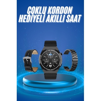 Çoklu Kordon Hediyeli Akıllı Saat Çağrı Cevaplama Müzik Dinleme Dokunmatik Ekran - Lisinya