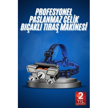 5 LED Far Şarj Edilebilir Güçlü Kafa Lambası Kamp Lambası 4 Modlu - Lisinya