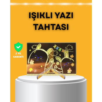 Masaüstü ve Duvara Monte Edilebilir LED Işıklı Yazı Panosu - Lisinya