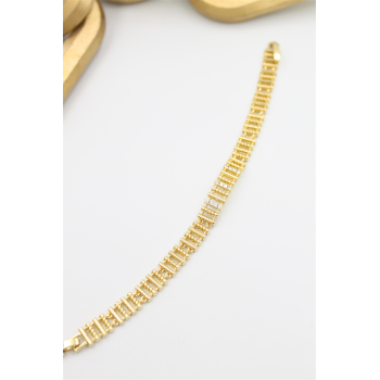 Taşlı Xuping Bileklik - Altın