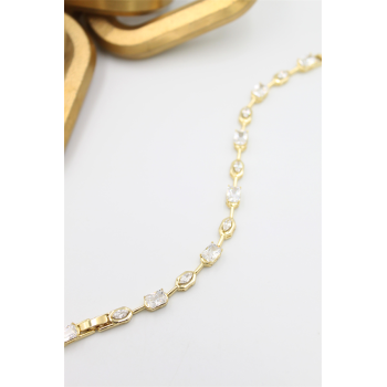 Taşlı Xuping Bileklik - Altın