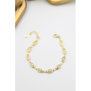 Taşlı Xuping Bileklik - Altın