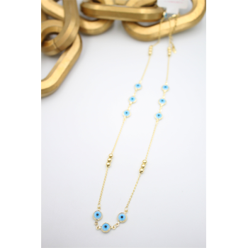 Xuping Nazar Kolye - 50 cm - Altın