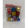 Yılbaşı Süsleri 12 Li Karışık Paket Set Çok Renkli 3-6 cm Süsler