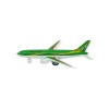 Çek Bırak Sesli Işıklı Metal Uçak - 180 - Yeşil