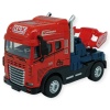Metal Tır 1:24 - Sesli Işıklı Tır 13 cm - Kırmızı