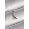 316L Çelik Gümüş Renk Çivi Model Piercing -