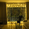 8 Fonksiyonlu 200 Led 10 Saçak Şerit Led 2x2 Perde İp Led  (gün Işığı) ( Lisinya )