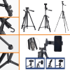 Telefon Ve Fotoğraf Makinası Takılabilen Bluetooth Kumandalı 146 Cm Tripod ( Lisinya )