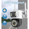 4mp Yoosee Çift Lens Ip Kamera - Wıfı Açık Otomatik İzleme, Su Geçirmez Kablosuz Güvenlik Ev Kamerası, Renkli Gece Görüş ( Lisinya )