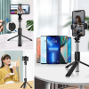 Masaüstü Tripod Olabilen Telefon Tutuculu Kablosuz Kumandalı Selfie Çubuğu ( Lisinya )