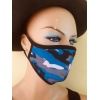 Mavi Kamuflaj Maske