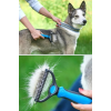 Lisinya® Plastik Saplı Metal Kedi Köpek Bakım Kıtık Tüy Topak Açıcı Tarak ( Lisinya )