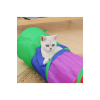 Gökkuşağı Desenli Kedi Oyun Tüneli, Katlanabilir 125 cm
