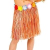 Yetişkin ve Çocuk Uyumlu Tcu Renk Püsküllü Hawaii Luau Hula Etek 40 cm