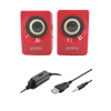 N62 1+1 Multimedia Usb Ve Jacklı Mini Hoparlör Yüksek Stereo Ses Sistemi ( Lisinya )