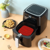 Renkli Isıya Dayanıklı Yıkanılabilir Silikon Fırın Ve Airfryer Kare Pişirme Matı 21,5 Cm ( Lisinya )