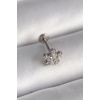 316L Çelik Gümüş Renk Zirkon Taşlı Yıldız Model Tragus Piercing - Lisinya