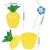 Ananas Hawaii Luau ha Pipetli İçecek Kabı Bardak 10x13 cm 1 Adet