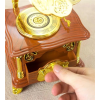 Nostaljik Tasarımlı Kurmalı Ve Çekmeceli Gramofon Müzik Kutusu (kahverengi) ( Lisinya )