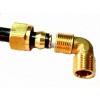 Sarı Pirinç Yüksüklü Dirsek 9.52mm - 1/4 (Lisinya)