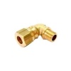 Sarı Pirinç Yüksüklü Dirsek 9.52mm - 1/4 (Lisinya)