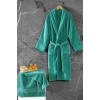 Exclusive Single Bornoz Seti Yeşil M/l 8680108069165