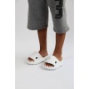 WG500 Köpekbalığı Beyaz Unisex Tam Ortopedik Terlik Shark Slides Cocuk - Lisinya