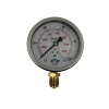 Manometre Gliserinli Alttan Çıkışlı Q100 - 0 - 1000 Bar 1/2 (Lisinya)