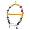 Renkli Boncuklu Oval Hlı Papağan Salıncağı 15 cm-23 cm