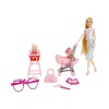 Anlily Pusetli Mama Sandalyeli Bebek Seti Cindy Doll Little Baby - 02456 (Lisinya)