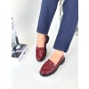 Narli Bordo Rugan Oxford Ayakkabı - Lisinya