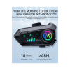 ﻿y10 2x Motosiklet Kask İntercom Çift Eşleşme Rgb Işıklı Bluetooth Kulaklık 5,3 - Lisinya