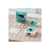 Waves Nostalji Plak Görünümlü Bluetooth Hoparlör 3d Ses Dalgası Retro Müzik Plak Mavi - Lisinya