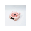 Waves Nostalji Plak Görünümlü Bluetooth Hoparlör 3d Ses Dalgası Retro Müzik Plak Pembe - Lisinya