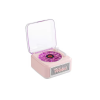 Nostalji Mini Plak Görünümlü Radyolu Bluetooth Hoparlör 3d Ses Dalgası Retro Müzik Plak Pembe - Lisinya