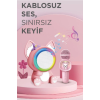 Taşınabilir Rgb Işılı Sevimli Figürlü Mikrofonlu Karaoke Bluetooth Hoparlör - Lisinya