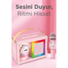 Taşınabilir Rgb Işılı Sevimli Figürlü Mikrofonlu Karaoke Bluetooth Hoparlör Pembe - Lisinya