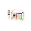 Taşınabilir Rgb Işılı Sevimli Figürlü Mikrofonlu Karaoke Bluetooth Hoparlör Krem - Lisinya