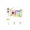Taşınabilir Rgb Işılı Sevimli Figürlü Mikrofonlu Karaoke Bluetooth Hoparlör Krem - Lisinya
